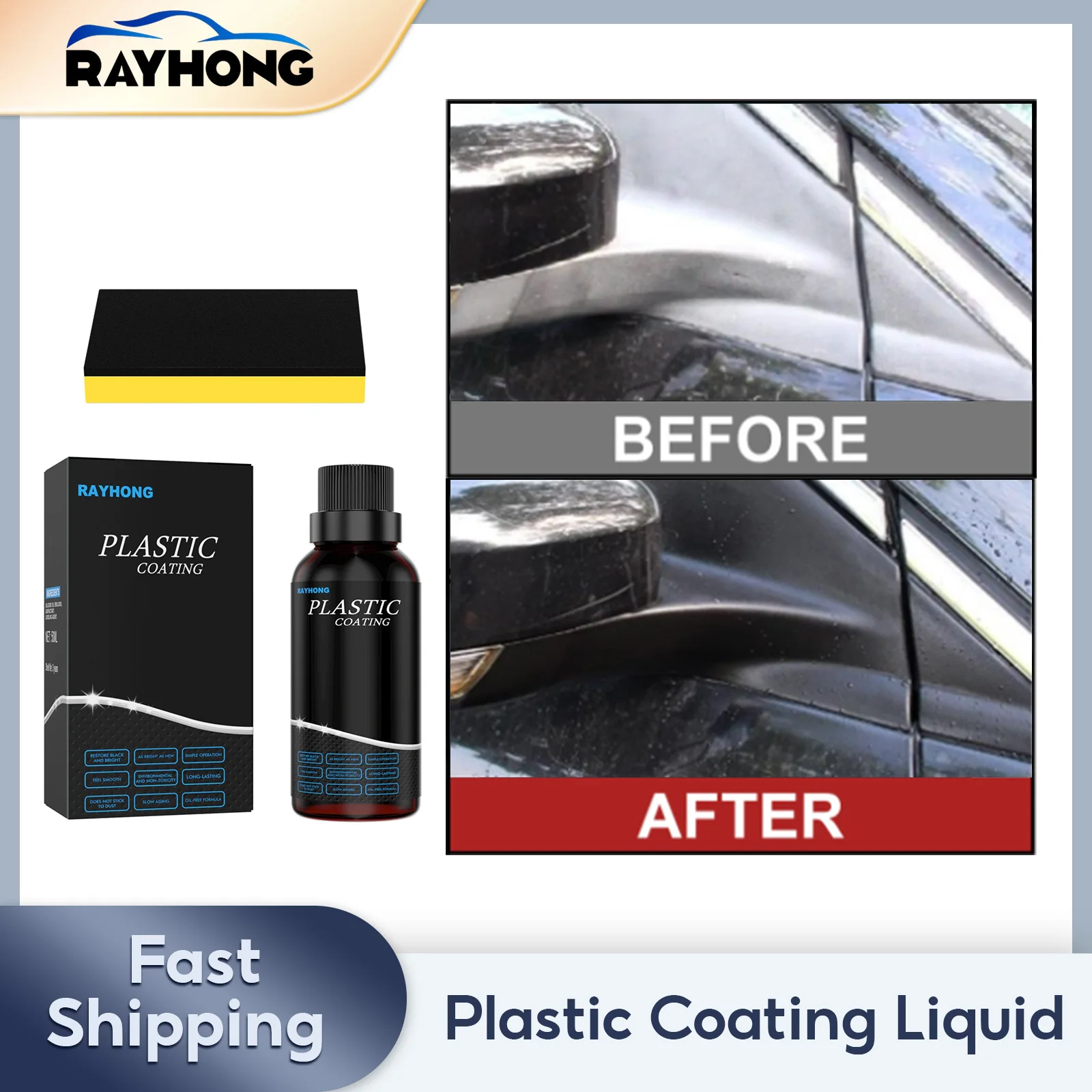 Car Interior Plastic Renovator Leather Refreshing Cleaning Long-Lasting Hydrophobic Back to Black Gloss Plastic Coating Agent
Car Interior Plastic Renovator Leather Refreshing Cleaning Long-Lasting Hydrophobic Back to Black Gloss Plastic Coating Agent