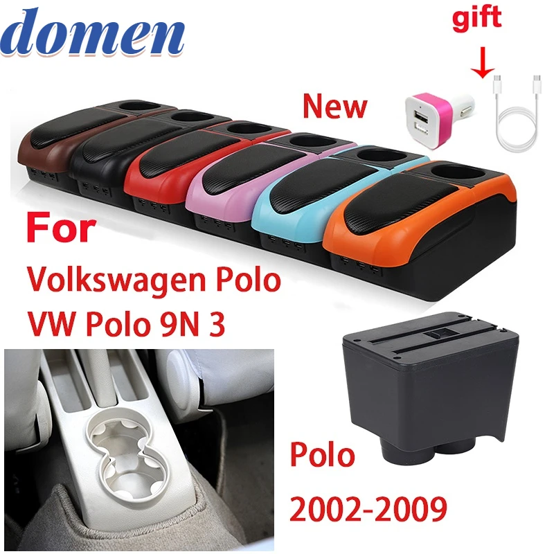For Volkswagen Polo armrest box 2004-2009 For VW Polo Mk4 IV car armrest box For VW Polo 9N 3 armrest USB cup holder Accessories
For Volkswagen Polo armrest box 2004-2009 For VW Polo Mk4 IV car armrest box For VW Polo 9N 3 armrest USB cup holder Accessories