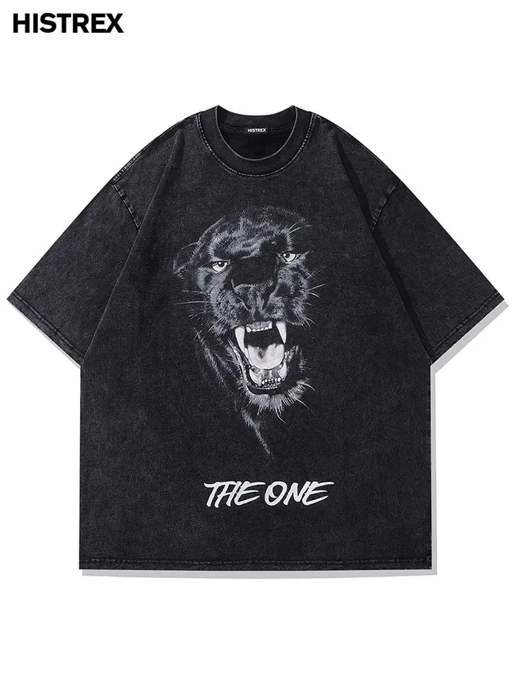 Мужская футболка Leopard Streetwear, 100% хлопок, выстиранная свободная футболка, футболка с принтом животных хип-хоп, женская негабаритная винтажная одежда Y2K
Мужская футболка Leopard Streetwear, 100% хлопок, выстиранная свободная футболка, футболка с принтом животных хип-хоп, женская негабаритная винтажная одежда Y2K