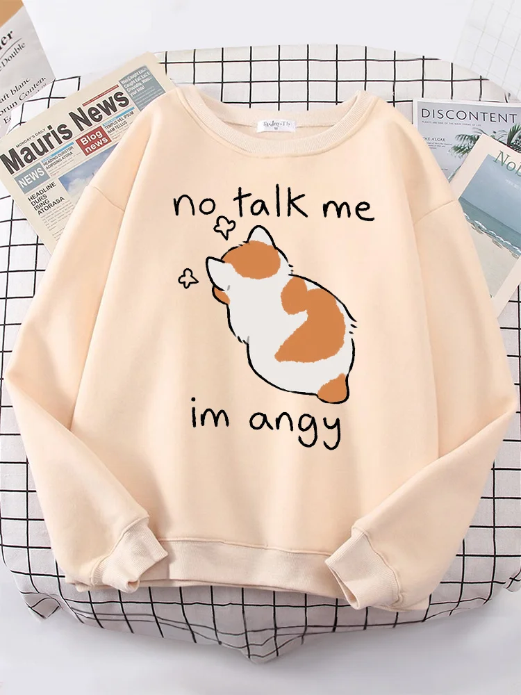 Female Sweatshirts No Talk Me Cute Angy Cat Print Top Women Harajuku Oversize Long-Sleeve Kawaii Animal 2022 New Lady Sweatshirt
Female Sweatshirts No Talk Me Cute Angy Cat Print Top Women Harajuku Oversize Long-Sleeve Kawaii Animal 2022 New Lady Sweatshirt