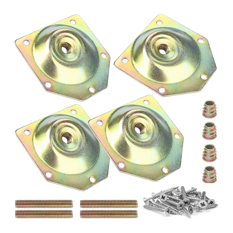 Leg Mounting Plates Furniture Leg Attachment Plates 12 Degree Angled Metal Table Leg Mounting Hardware,Furniture Metal 8Piece
Leg Mounting Plates Furniture Leg Attachment Plates 12 Degree Angled Metal Table Leg Mounting Hardware,Furniture Metal 8Piece