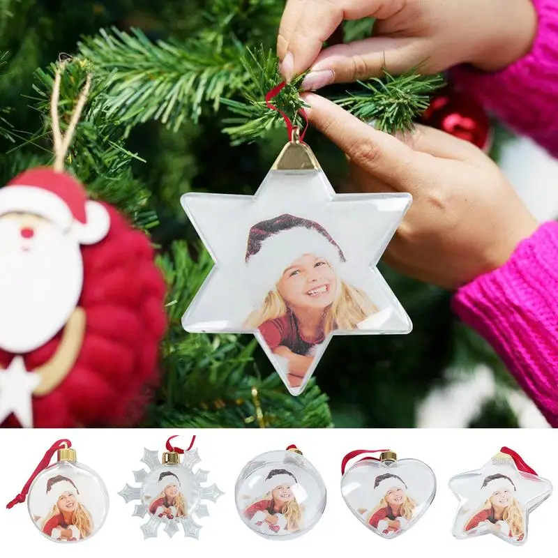 Fillable Clear Photo Decoration Photo Ball Semi-circle Pentagram Gift Customized DIY Party Props Christmas Tree Hanging Decorate
Fillable Clear Photo Decoration Photo Ball Semi-circle Pentagram Gift Customized DIY Party Props Christmas Tree Hanging Decorate