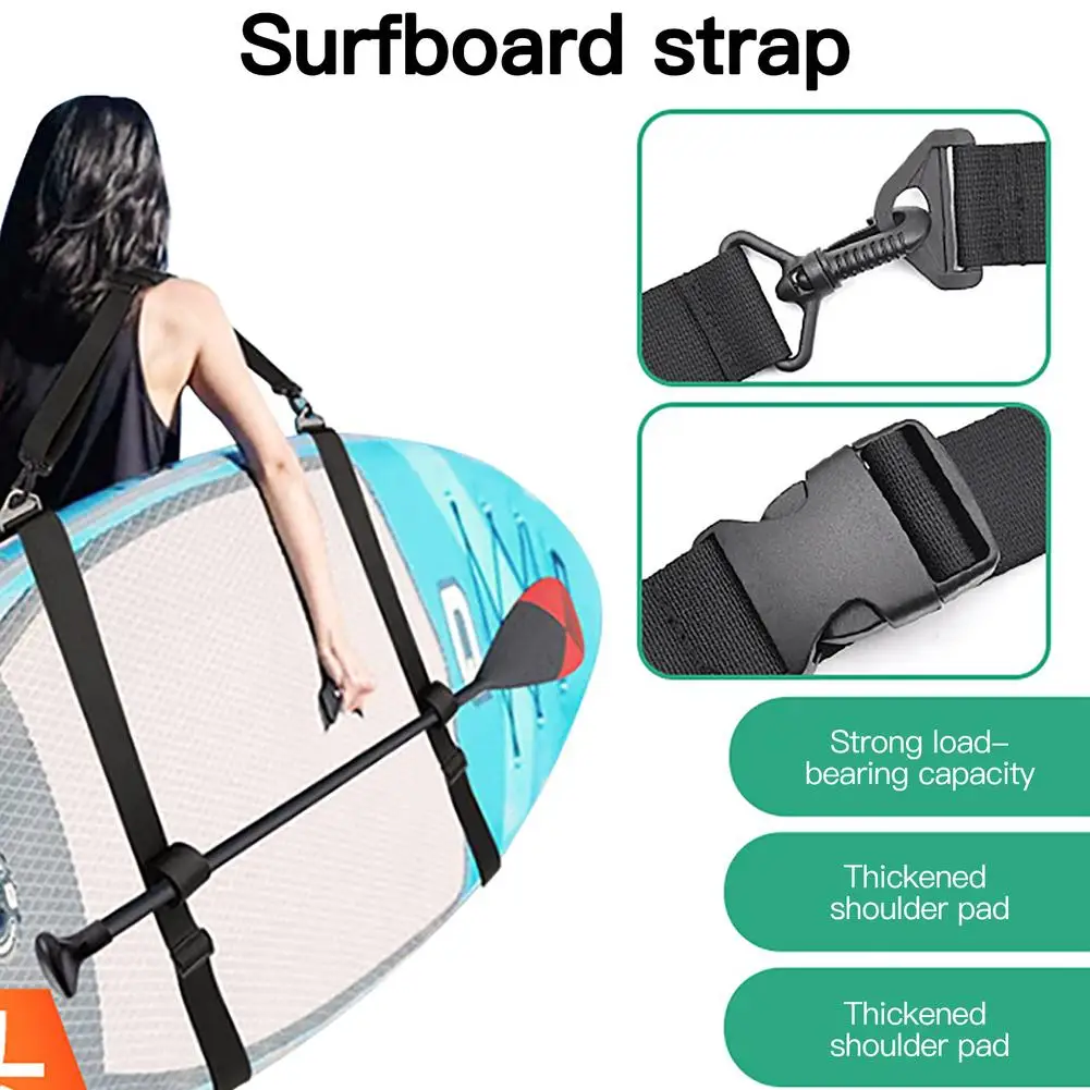 

Kayak Paddle Board Surfboard Shoulder Strap Hands-Free Carrying Strap Paddle Carrier Paddle Board Accessories