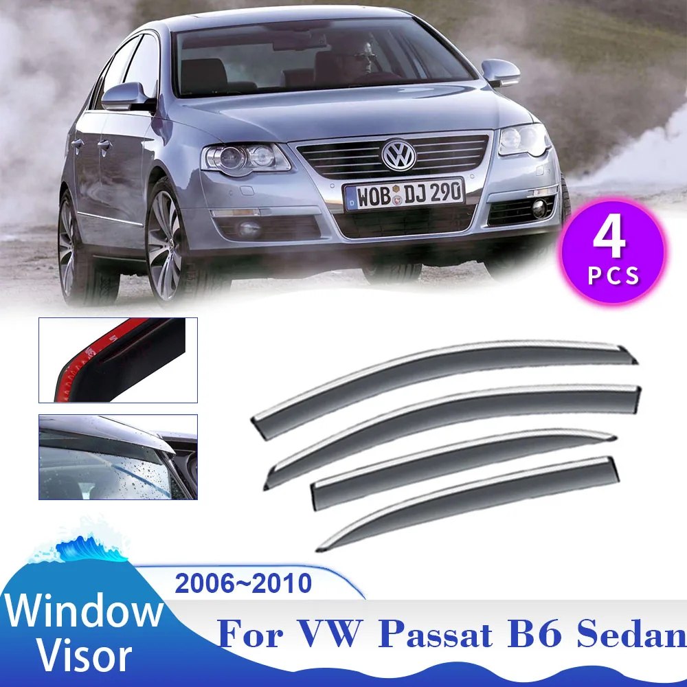 

Window Visor for Volkswagen VW Passat B6 Sedan 2006~2010 Car Sun Rain Guard Deflector Awning Shelter Vent Smoke Cover Accessorie