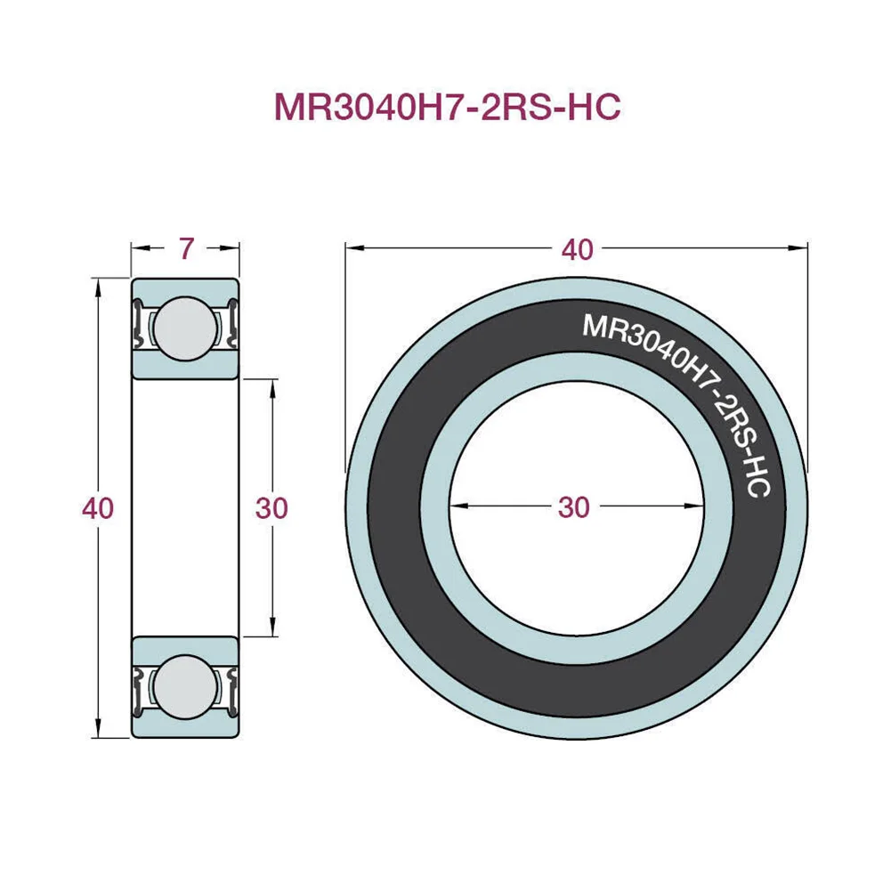 New Practical Bearing Bicycle Replacement Steel Wear-resistance Bottom Bracket Cycling For-SRAM DUB 3040H7-2RS 30x40x7mm
New Practical Bearing Bicycle Replacement Steel Wear-resistance Bottom Bracket Cycling For-SRAM DUB 3040H7-2RS 30x40x7mm