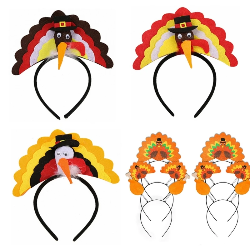 3D Felt Turkey Hairhoop Costume Headdress Children Adult Festive Party Headwear Dropship
3D Felt Turkey Hairhoop Costume Headdress Children Adult Festive Party Headwear Dropship