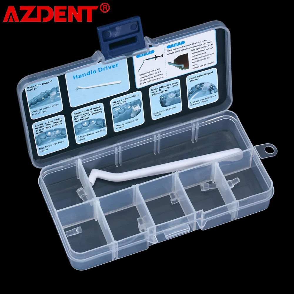 

AZDENT Dental Mini Orthodontic Accessories Injection Mould Quick Built Aesthetics Ortho 6Pcs Set Dentistry Tools Instruments