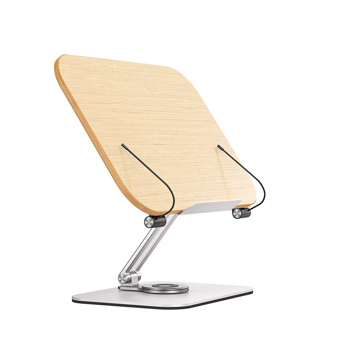 Book Stand for Reading, Adjustable Bracket with 360° Rotating Base & Page Clips, Foldable Desktop
Book Stand for Reading, Adjustable Bracket with 360° Rotating Base & Page Clips, Foldable Desktop