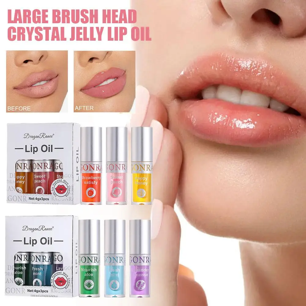 New Large Brush Head Crystal Jelly Lip Oil Cute Moisturizing Fades Lip Liquid Korean Glitter Cosmetic Lipstick Lines Hydrat G6K1
New Large Brush Head Crystal Jelly Lip Oil Cute Moisturizing Fades Lip Liquid Korean Glitter Cosmetic Lipstick Lines Hydrat G6K1