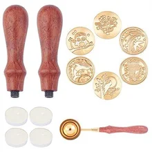 6PCS Removable Wax Seal Stamp Heads 4PCS Candles 1PC Sealing Wax Melting Spoon 2PCS Wooden Handles Animal Theme
6PCS Removable Wax Seal Stamp Heads 4PCS Candles 1PC Sealing Wax Melting Spoon 2PCS Wooden Handles Animal Theme
