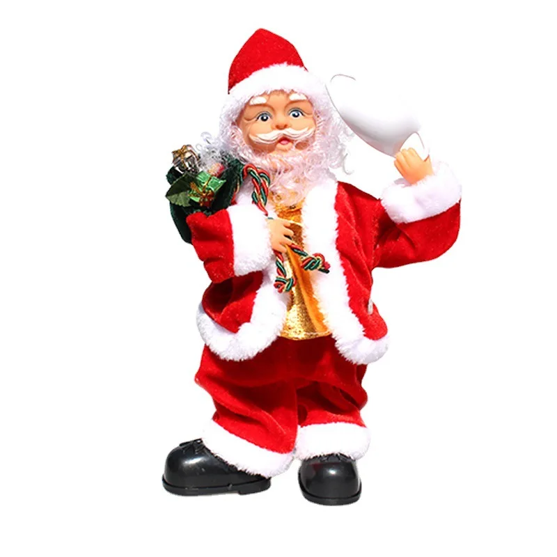 New Santa Claus electric music doll ornaments wear face mask old man Christmas gift
New Santa Claus electric music doll ornaments wear face mask old man Christmas gift