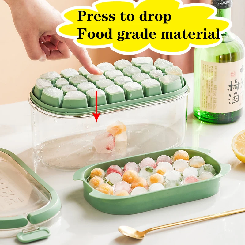 Round Ice Cube Tray with Lid & Bin Ice Ball Maker Mold for Freezer with Container Mini Circle Ice Cube Tray Making 54 PCS Sphere
Round Ice Cube Tray with Lid & Bin Ice Ball Maker Mold for Freezer with Container Mini Circle Ice Cube Tray Making 54 PCS Sphere