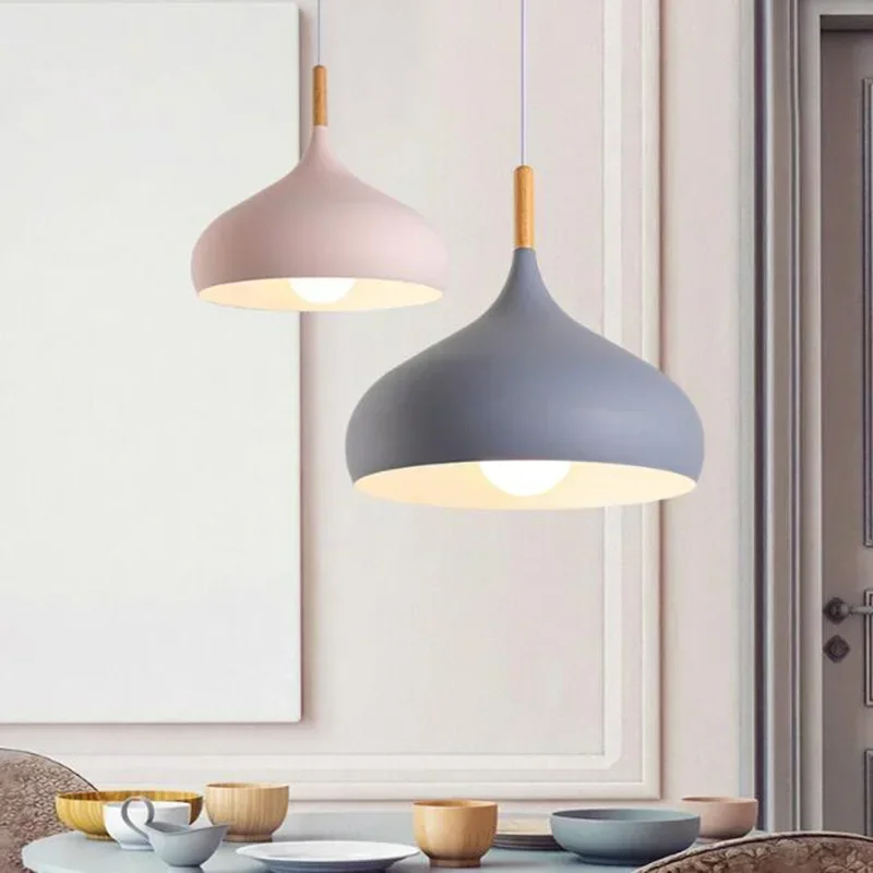 

Macaron LED Pendant Light Nordic Personality Bedroom Bedside Dining Table Hanging Lamp Loft Bar Restaurant Home Decor Lustre