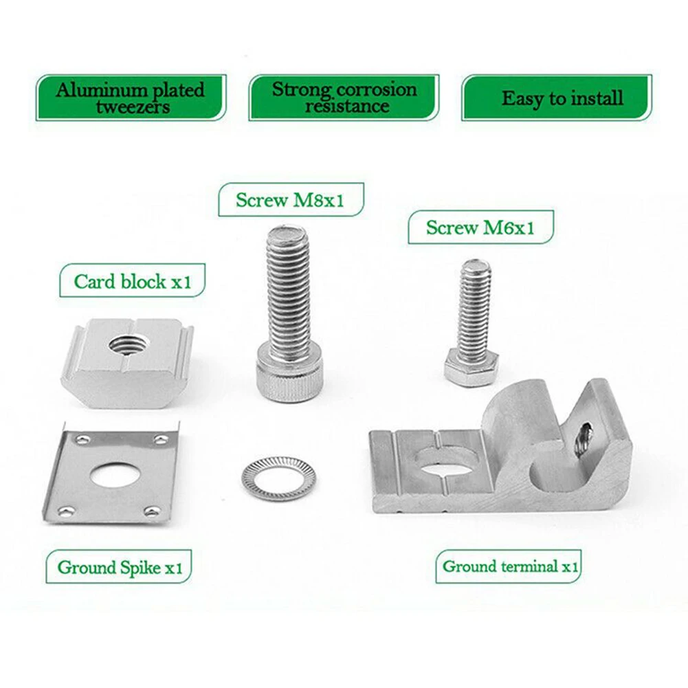 Solar Panel Mounting Bracket Clamps Ground Lugs Fasteners Photovoltaic Support For Solar Power Parts Electrical Equipment
Solar Panel Mounting Bracket Clamps Ground Lugs Fasteners Photovoltaic Support For Solar Power Parts Electrical Equipment