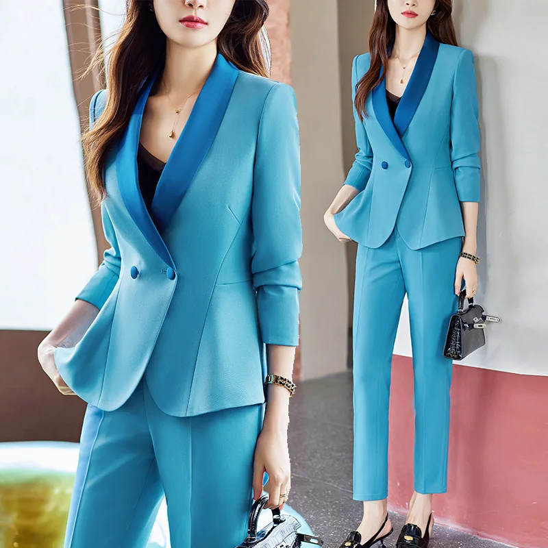 

High-Grade Suit Jacket for Women Spring and Autumn Leisure Small Temperament Goddess Style Business Wear Overalls Suit Suit