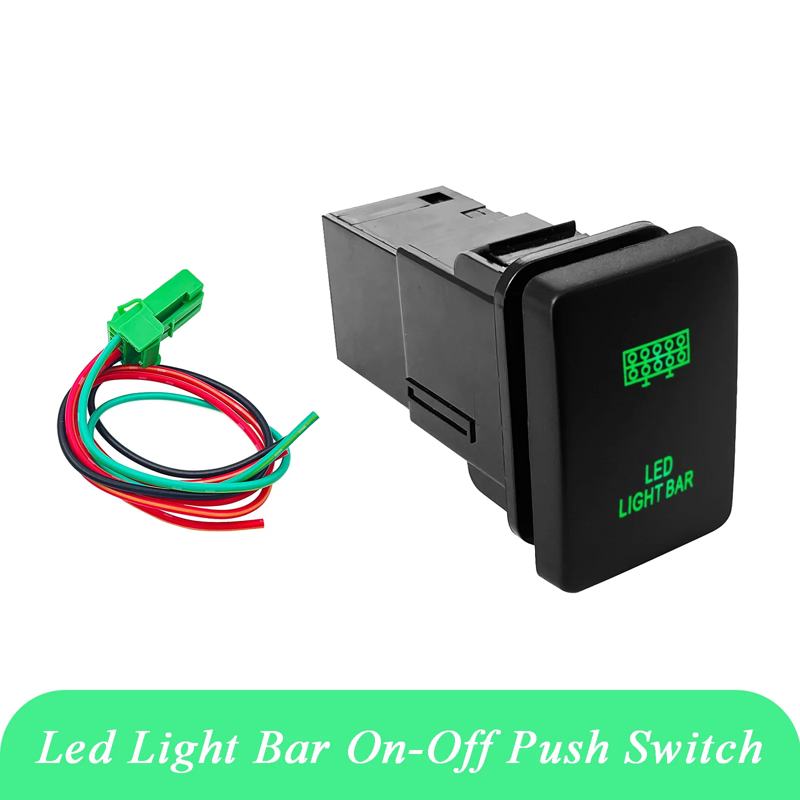 Push Switch LED LIGHT BAR for Toyota Prado150 200 Series Cruiser 2015 Hilux GUN HiAce RAV4 12V 3A OEM Replacement ON OFF Green
Push Switch LED LIGHT BAR for Toyota Prado150 200 Series Cruiser 2015 Hilux GUN HiAce RAV4 12V 3A OEM Replacement ON OFF Green