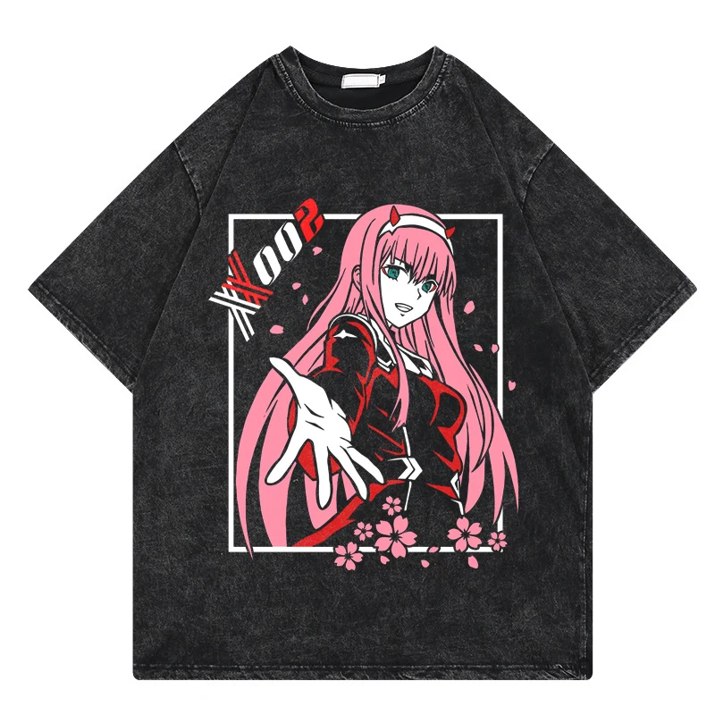 Darling in the FranXX Japanese Anime Washed T Shirt Men Graphic Harajuku T-shirt Hip Hop T Shirt Streetwear Top Unisex
Darling in the FranXX Japanese Anime Washed T Shirt Men Graphic Harajuku T-shirt Hip Hop T Shirt Streetwear Top Unisex