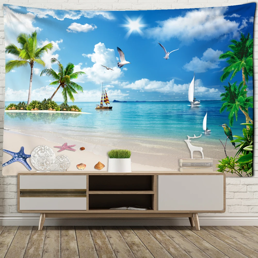 Sailing Sea View Bohemian Mountain Art Living Room Study Family Dormitory Bedroom Decoration Wall Tapestry
Sailing Sea View Bohemian Mountain Art Living Room Study Family Dormitory Bedroom Decoration Wall Tapestry