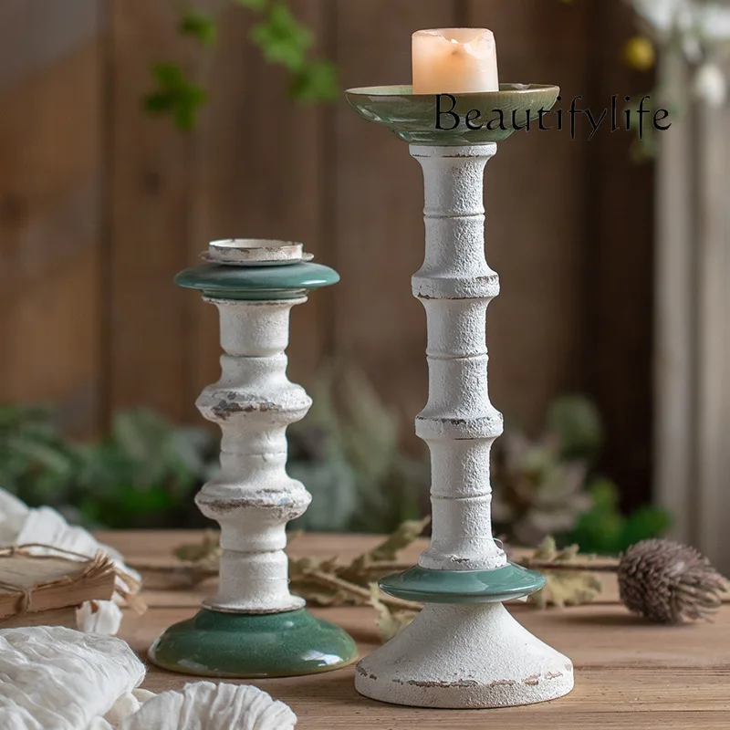 European style retro candlesticks, wrought iron ornaments, hotel living room decoration, wedding shooting, small candle props
European style retro candlesticks, wrought iron ornaments, hotel living room decoration, wedding shooting, small candle props
