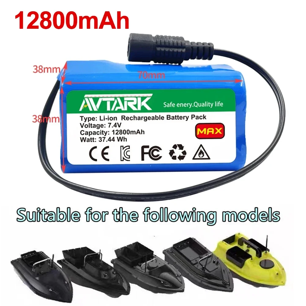 Lipo battery For T188 T888 2011-5 Remote Control Fish Finder Fishing Bait Boat Spare Parts RC toy accessories 2S2P 7.4V 12800mah
Lipo battery For T188 T888 2011-5 Remote Control Fish Finder Fishing Bait Boat Spare Parts RC toy accessories 2S2P 7.4V 12800mah