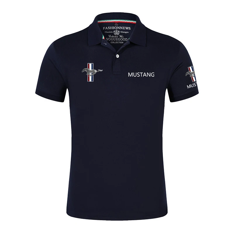 Summer New Men's Polo Shirt with Mustang Logo Classic Unisex Outdoor Customize T-Shirt Casual Short Sleeves T-Shirt Solid Color
Summer New Men's Polo Shirt with Mustang Logo Classic Unisex Outdoor Customize T-Shirt Casual Short Sleeves T-Shirt Solid Color