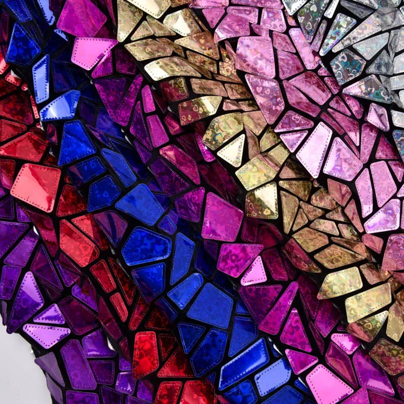 Symphony Gradient Mirror Leather Fabric Geometric Pattern Artificial Pu Clothing Jacket Background Designer Fabric Sold By Yard
Symphony Gradient Mirror Leather Fabric Geometric Pattern Artificial Pu Clothing Jacket Background Designer Fabric Sold By Yard