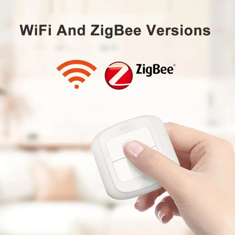 New Tuya WiFi/ 2 Gang Wireless 6 Scene Switch Push Button Controller Battery Powered Automation Scenario for Tuya Devices
New Tuya WiFi/ 2 Gang Wireless 6 Scene Switch Push Button Controller Battery Powered Automation Scenario for Tuya Devices
