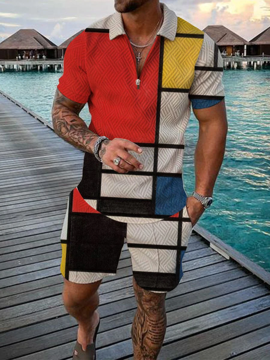 Summer Men Tracksuit Sets For Male Jogging Sportwear Polo Shirt Outfit Oversize Clothes Fashion 3D Print Two Piece Casual Gym
Summer Men Tracksuit Sets For Male Jogging Sportwear Polo Shirt Outfit Oversize Clothes Fashion 3D Print Two Piece Casual Gym