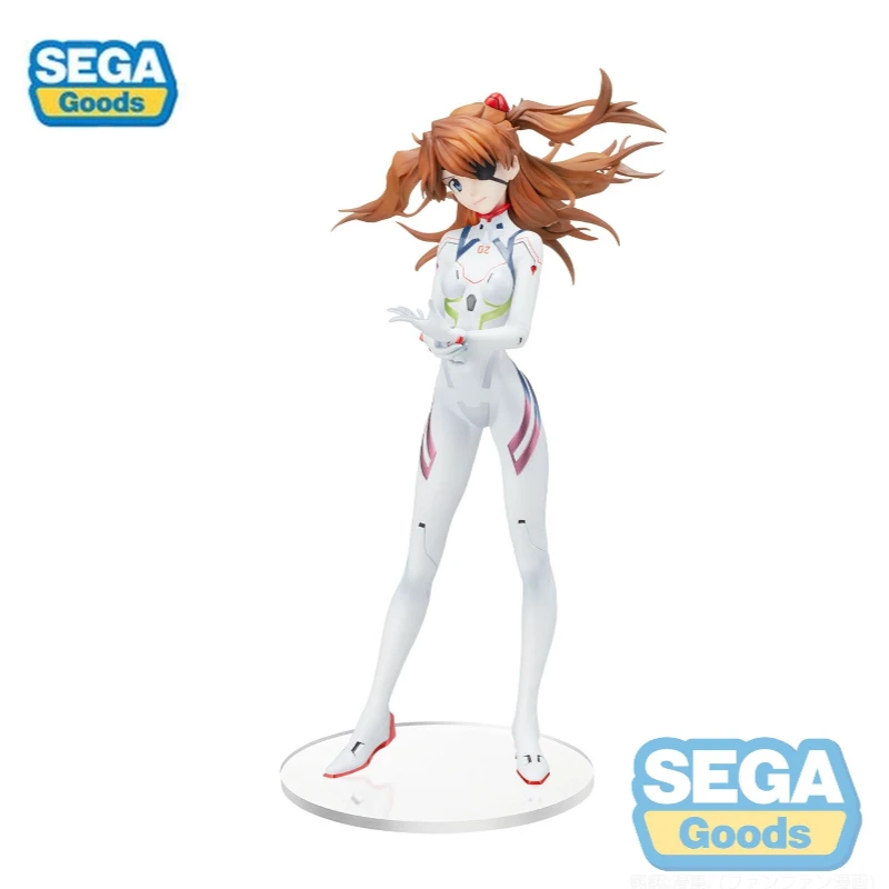 

SEGA EVA EVANGELION Soryu Asuka Langrey White driving suit Genuine Figure Character Model Anime Toy Birthday Gift Ornaments