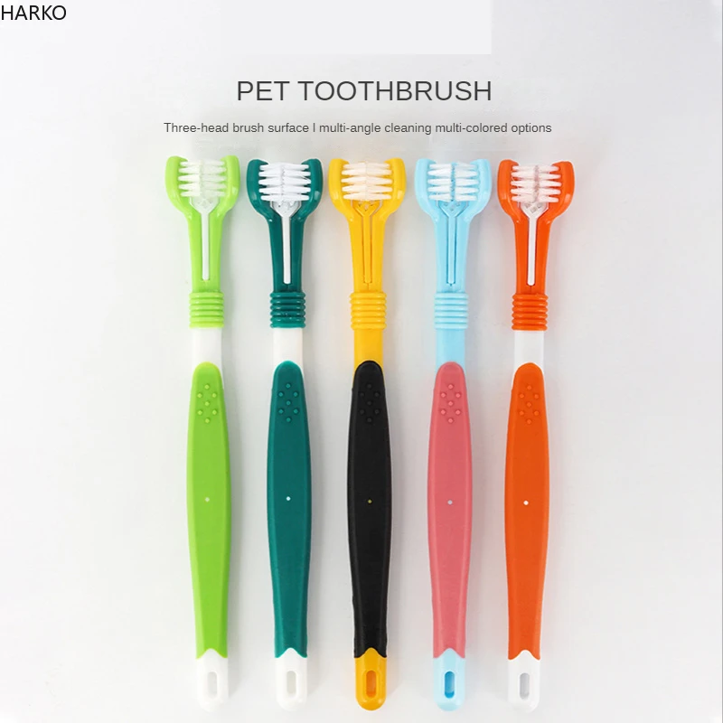 Детская трехсторонняя зубная щетка для собак и кошек, товары для домашних животных
Детская трехсторонняя зубная щетка для собак и кошек, товары для домашних животных