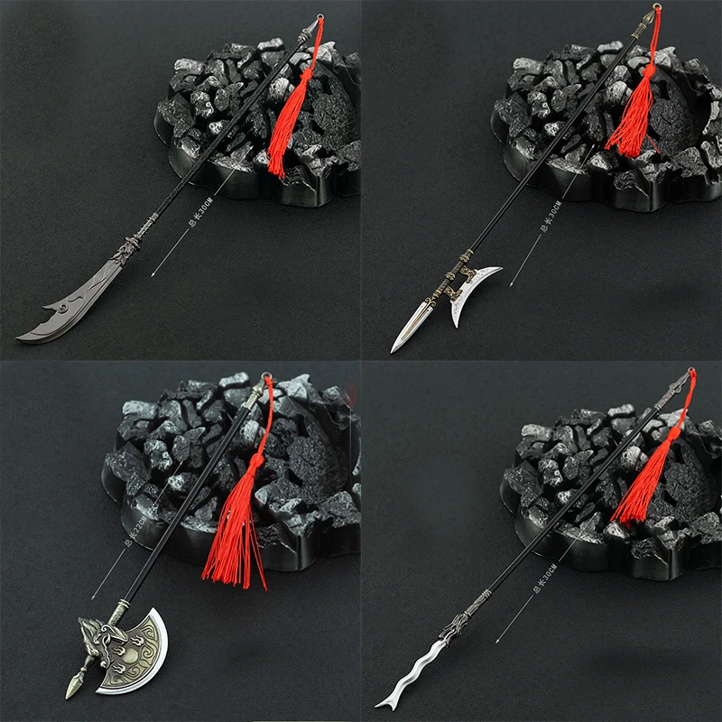 30cm Metal Ancient Weapons Axe Halberd Spear Dynasty Warriors Toy For Boy Man Aldult Desktop Decoration Ornament Collectibles
30cm Metal Ancient Weapons Axe Halberd Spear Dynasty Warriors Toy For Boy Man Aldult Desktop Decoration Ornament Collectibles