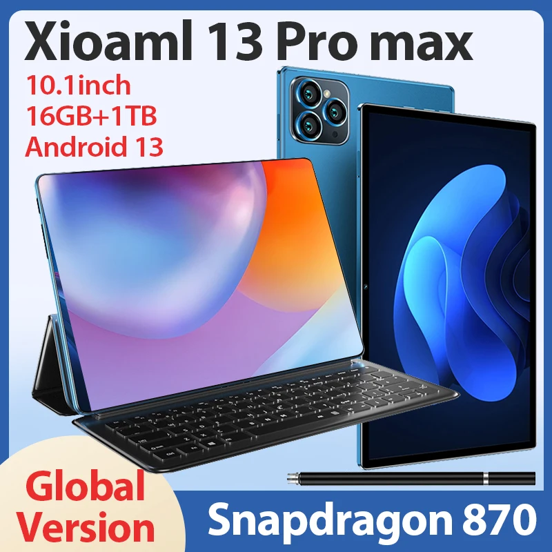 

2024 Original Mi 13promax Tablets PC HD 4K Mi pad snapdragon870 Tablets Global Version Android 13 Dual SIM Card 5G Tablet