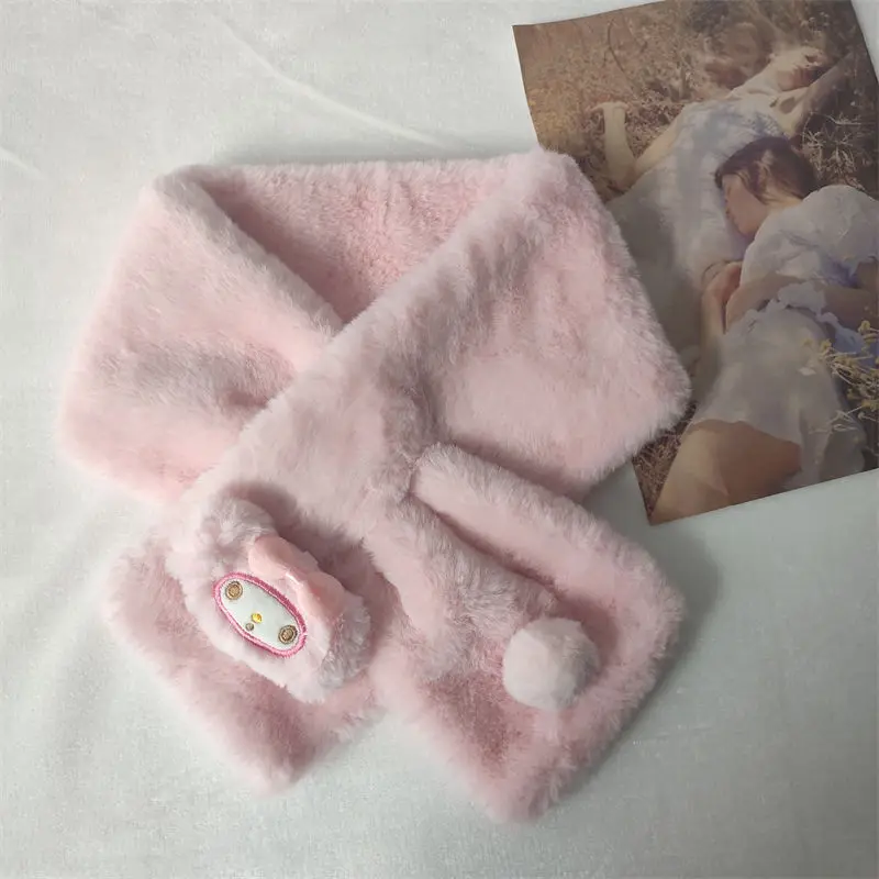 Kawaii Sanrio Anime Scarf Cute My Melody Ins Windproof Antifr Autumn Winter Sweet Warm Plush Thickening Scarf Gifts for Children
Kawaii Sanrio Anime Scarf Cute My Melody Ins Windproof Antifr Autumn Winter Sweet Warm Plush Thickening Scarf Gifts for Children