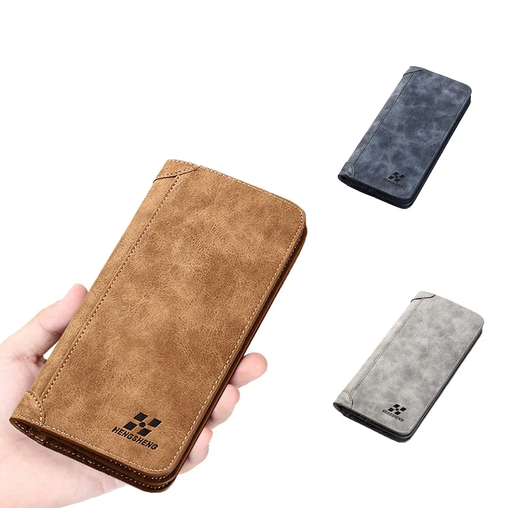Вместительный Длинный кошелек, прочный винтажный матовый кошелек с несколькими карманами для карт, мужской кошелек
Вместительный Длинный кошелек, прочный винтажный матовый кошелек с несколькими карманами для карт, мужской кошелек