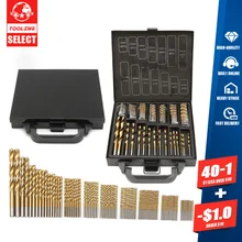 99pcs High Quality 1.5-10mm Titanium Coated HSS Twist Drill Bits Set And Case Plastic Wood Metal Drilling Tool Kit Box
99pcs High Quality 1.5-10mm Titanium Coated HSS Twist Drill Bits Set And Case Plastic Wood Metal Drilling Tool Kit Box