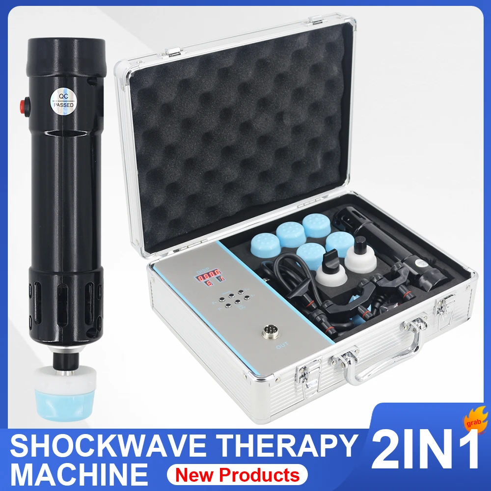 

2 In 1 Shockwave Therapy Machine Effective Relieve Back and Foot Pain Muscle Relax Portable Shock Wave Chiropractic Massage Tool