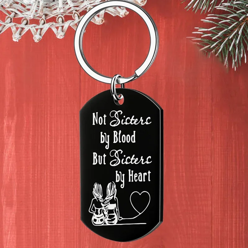 Metal Women Sister Friendship Gifts Keychain pendant Not Sister By Blood key chain Best Friend BFF Birthday Gifts
Metal Women Sister Friendship Gifts Keychain pendant Not Sister By Blood key chain Best Friend BFF Birthday Gifts