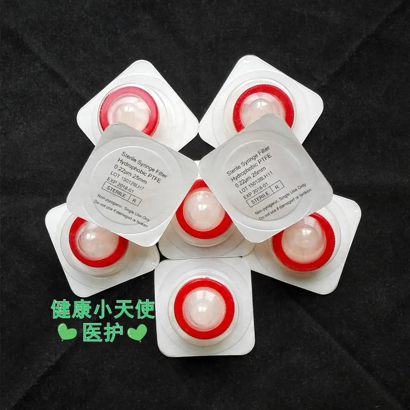 

PTFE hydrophobic sterile filter 25mm needle water vapor separation filter micro air removal sterilization filter disinfection