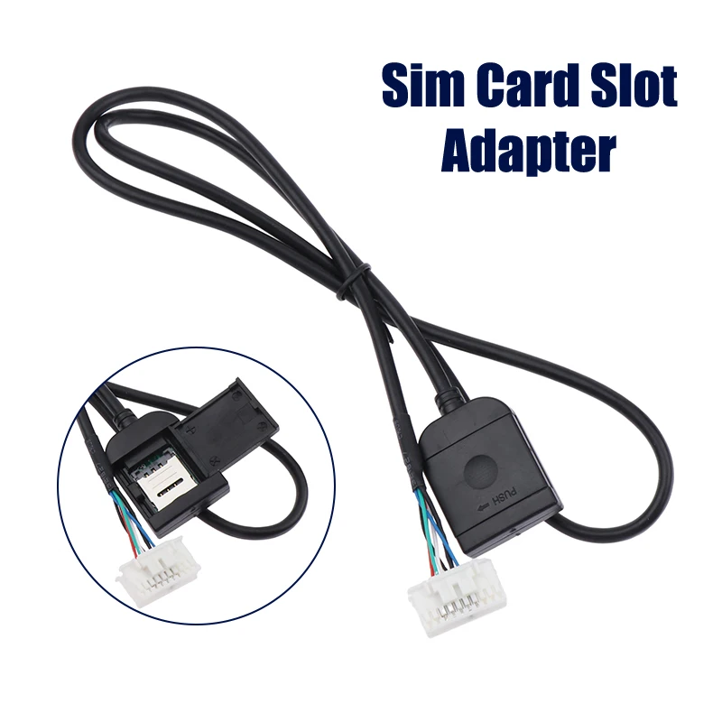 

Sim Card Slot Adapter For Android Radio Multimedia Gps 4G 20pin Cable Connector Car Accsesories Wires Replancement Part