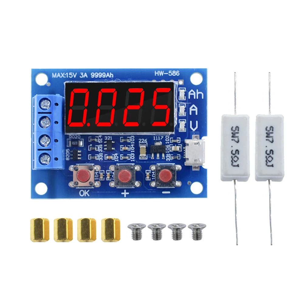 1.2V-12V Battery Capacity Meter Discharge Tester Analyzer 18650 Lithium Ion Lithium Lead Acid Battery Capacity Meter 
1.2V-12V Battery Capacity Meter Discharge Tester Analyzer 18650 Lithium Ion Lithium Lead Acid Battery Capacity Meter