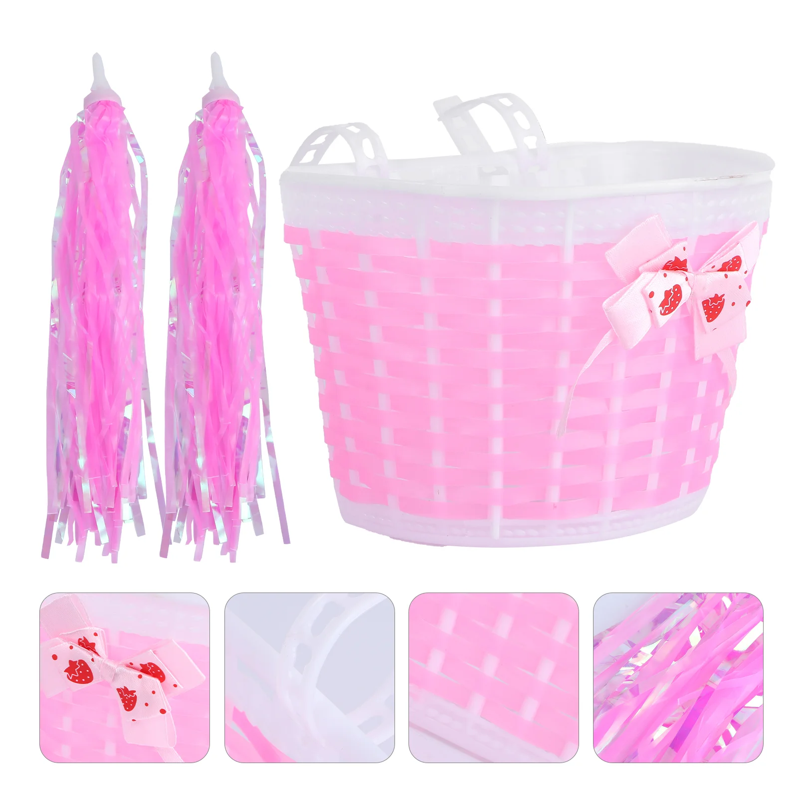 6pcs Kids Bike Basket Streamers Set Handlebar Tassel Ribbons Riding Bike Mesh Basket for Kids Children
6pcs Kids Bike Basket Streamers Set Handlebar Tassel Ribbons Riding Bike Mesh Basket for Kids Children