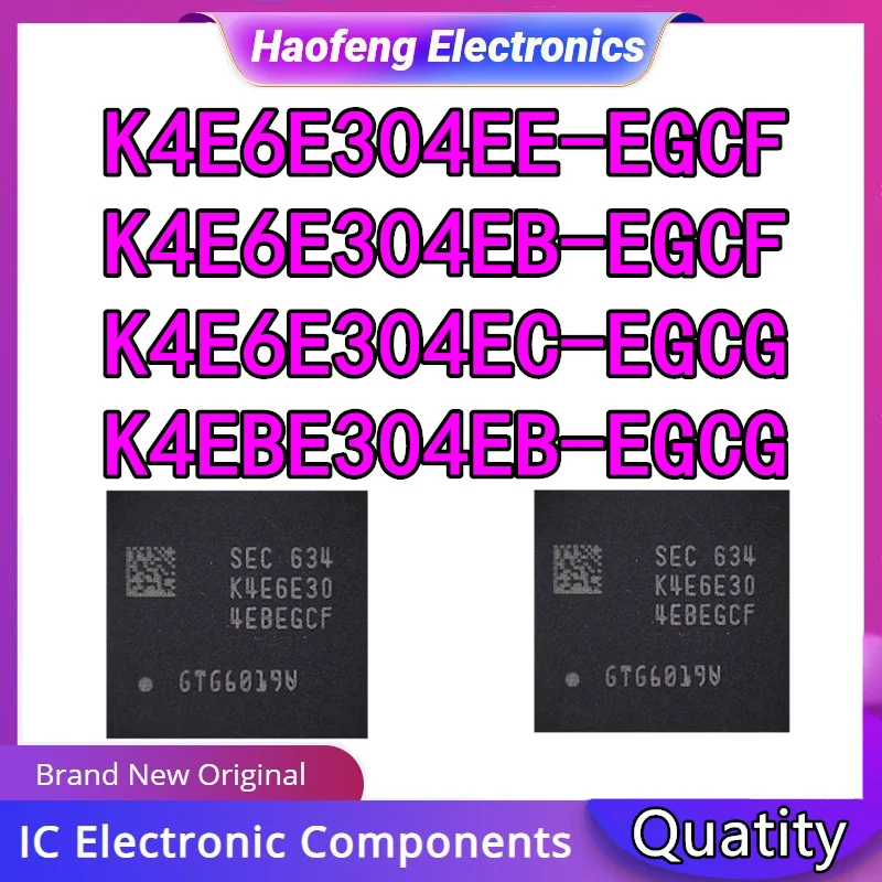 

K4E6E304EE-EGCF K4E6E304EB-EGCF K4E6E304EC-EGCG K4EBE304EB-EGCG LPDDR3 IC чипсет с шариками в наличии