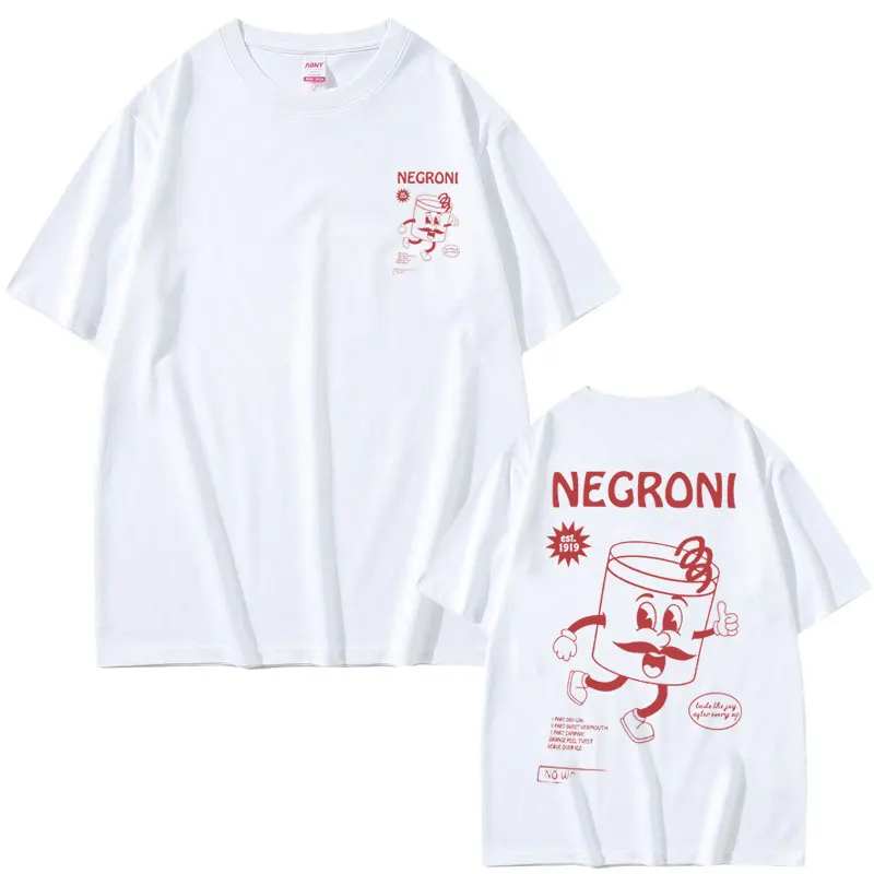 Funny Negroni Cocktail Graphic Tshirt Summer Men Fashion Vintage Oversized T-shirt Men Women Casual Cotton Short Sleeve T Shirts
Funny Negroni Cocktail Graphic Tshirt Summer Men Fashion Vintage Oversized T-shirt Men Women Casual Cotton Short Sleeve T Shirts