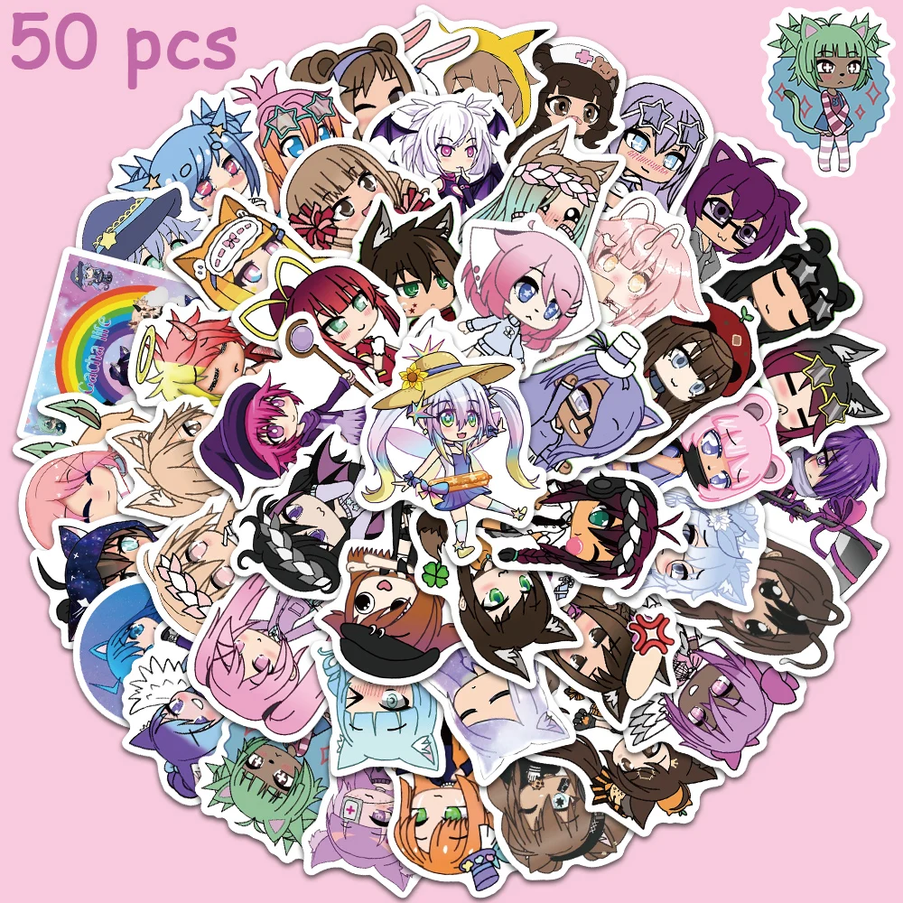 50pcs Gacha Life Cartoon Game Stickers Funny Graffiti Laptop Luggage Guitar Skateboards Motorcycle Helmet Waterproof Decals
50pcs Gacha Life Cartoon Game Stickers Funny Graffiti Laptop Luggage Guitar Skateboards Motorcycle Helmet Waterproof Decals