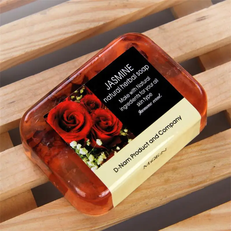 

Natural Organic Herbal Soap Jasmine Rose Handmade Essential Oil Soap Oil Control Moisturizing Deep Cleansing Bath & Facial Soaps