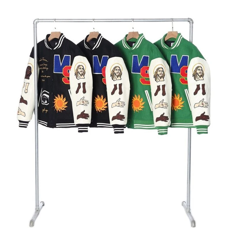 Saint michael White Jingting embroidered American baseball jacket vintage coat men and women autumn and winter
Saint michael White Jingting embroidered American baseball jacket vintage coat men and women autumn and winter