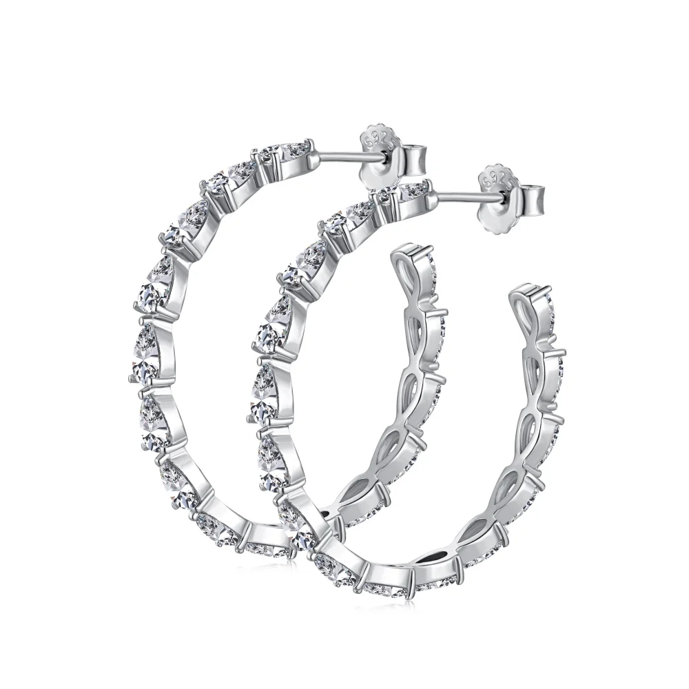 TEQUILA European and American Hip-hop Earrings Sterling Silver Round Semi-circular Personality Exaggerated Large Earrings
TEQUILA European and American Hip-hop Earrings Sterling Silver Round Semi-circular Personality Exaggerated Large Earrings