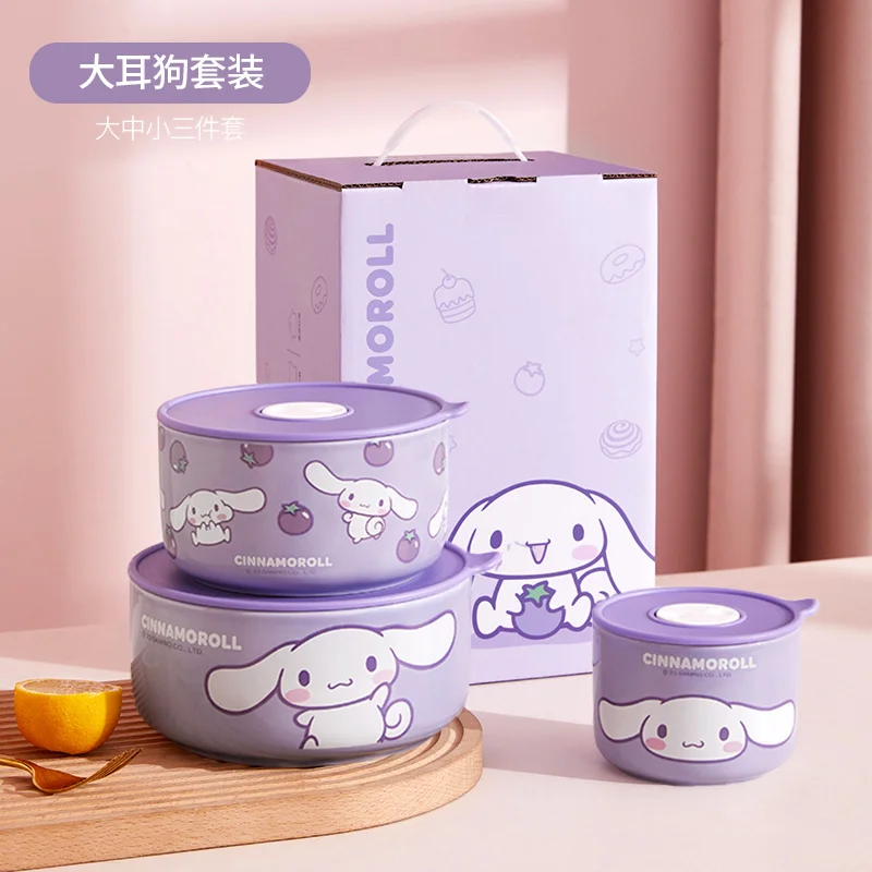 Sanrio Hello Kitty Cinnamoroll Anime Lunch Box Cute My Melody Fresh-Keeping Bowl Students Tableware Set Gifts for Kids
Sanrio Hello Kitty Cinnamoroll Anime Lunch Box Cute My Melody Fresh-Keeping Bowl Students Tableware Set Gifts for Kids