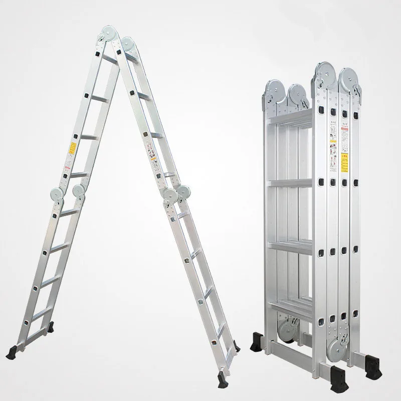 4*4 Aluminum Alloy Folding Ladder for Multifunctional Folding Ladder 16-level Household Ladder Joint Telescopic Ladder
4*4 Aluminum Alloy Folding Ladder for Multifunctional Folding Ladder 16-level Household Ladder Joint Telescopic Ladder