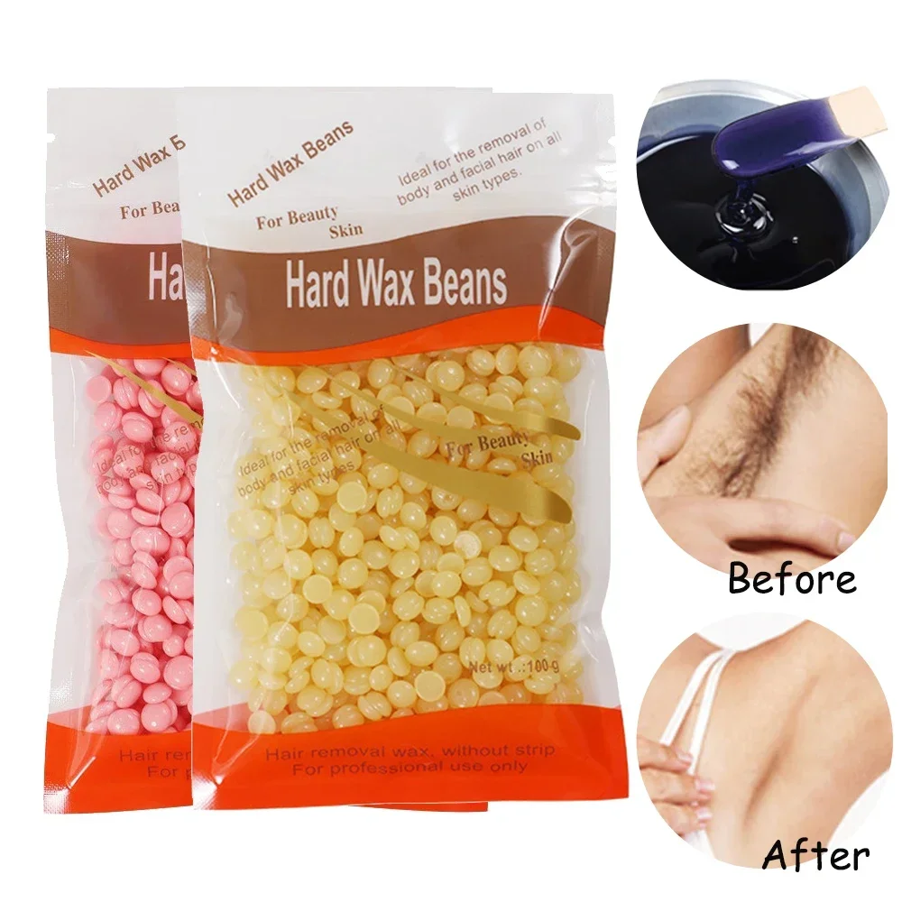 

100g Beauty Skin Care Depilator Wax Beans Painless Hair Removal Wax Beans Women Men Bikini Body Epilation Hard Wax Beans